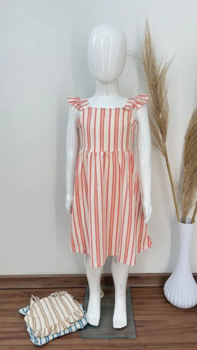 VESTIDO FEMININO INFANTIL C/ALÇA