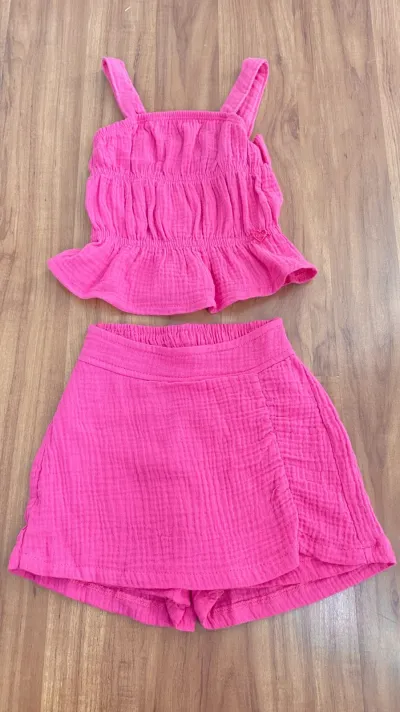 CONJUNTO FEMININO INFANTIL C/ALÇA+SHORTS R39