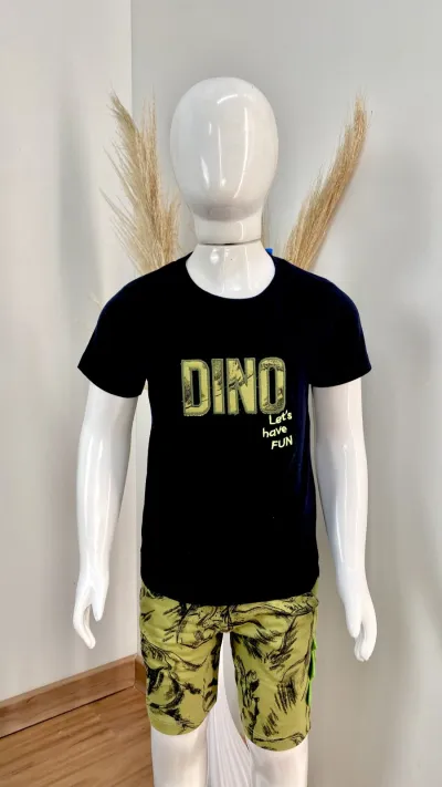 CONJUNTO MASCULINO INFANTIL SEM MANGA+SHORTS R39