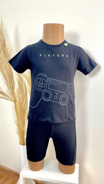 CONJUNTO MASCULINO INFANTIL SEM MANGA+SHORTS R39
