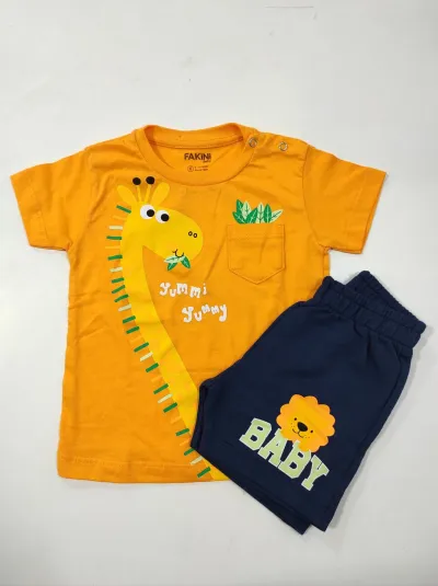 CONJUNTO MASCULINO INFANTIL SEM MANGA+SHRT R39