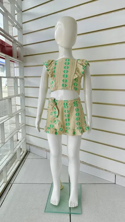 CONJUNTO FEMININO INFANTIL SM+SHORTS R39