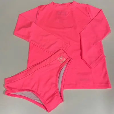 CONJUNTO FEMININO INFANTIL MANGA LONGA+CALCINHA R39