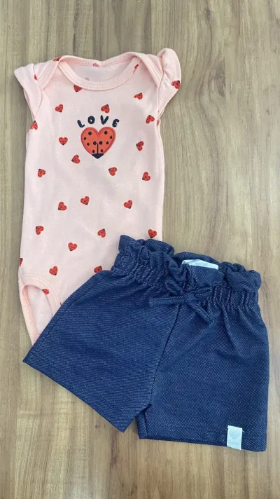 CONJUNTO FEMININO INFANTIL BODY SM R39