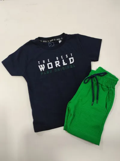 CONJUNTO MASCULINO INFANTIL SEM MANGA R39