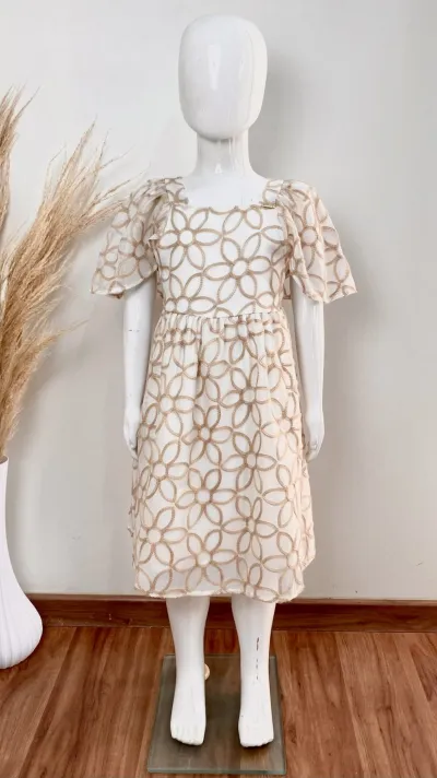 VESTIDO FEMININO INFANTIL SEM MANGA R39