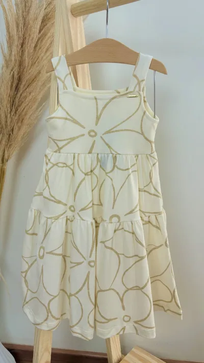 VESTIDO FEMININO INFANTIL C/ALÇA