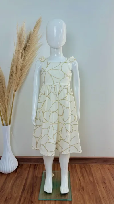 VESTIDO FEMININO INFANTIL C/ALÇA