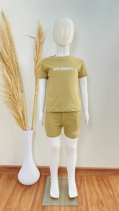 CONJUNTO MASCULINO INFANTIL SEM MANGA+BERMUDA