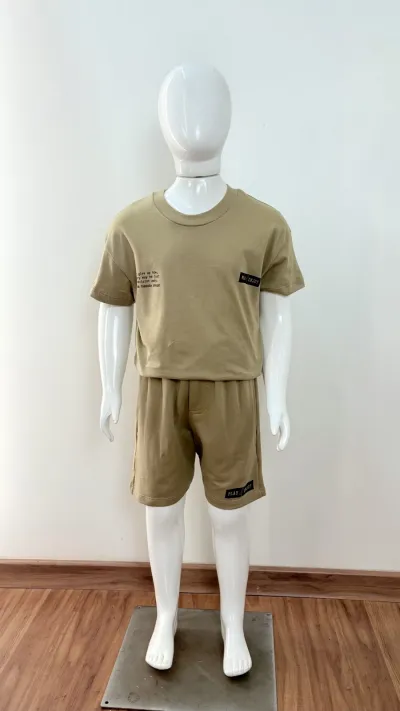 CONJUNTO MASCULINO INFANTIL SEM MANGA+BERMUDA