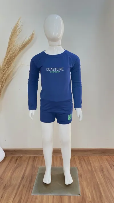 CONJUNTO MASCULINO INFANTIL MANGA LONGA PROTEÇÃO UV+SNG