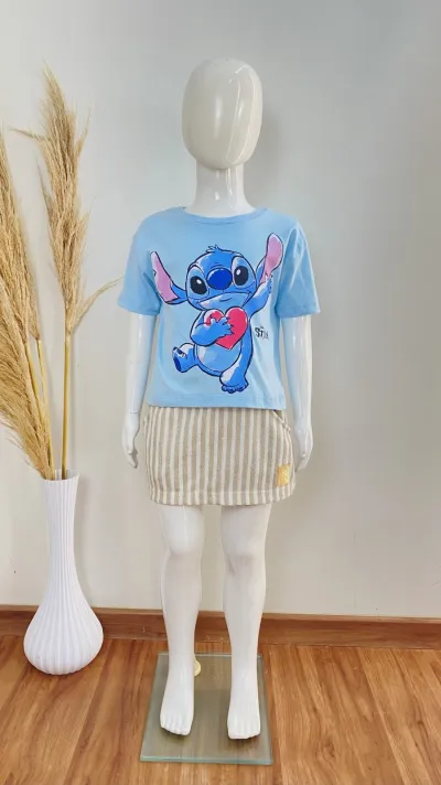 BLUSA FEMININO INFANTIL SEM MANGA