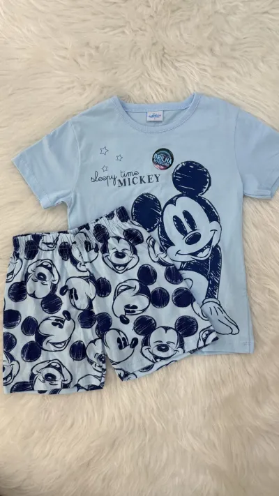 PIJAMA MASCULINO INFANTIL SEM MANGA+BERMUDA
