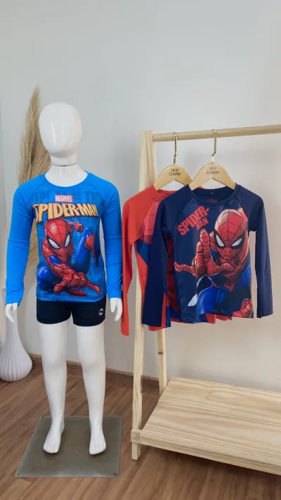 CAMISETA MASCULINO INFANTIL MANGA LONGA PROTEÇÃO UV