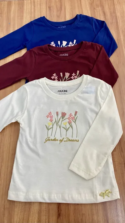 BLUSA FEMININO INFANTIL MANGA LONGA