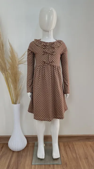 VESTIDO FEMININO INFANTIL MANGA LONGA