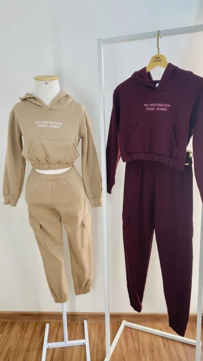 CONJUNTO FEMININO INFANTIL MOLETOM+CALÇA