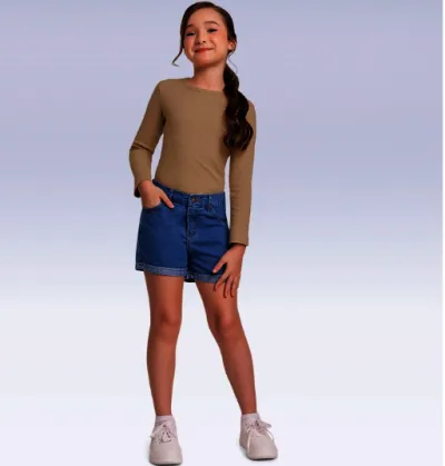 SHORTS FEMININO INFANTIL