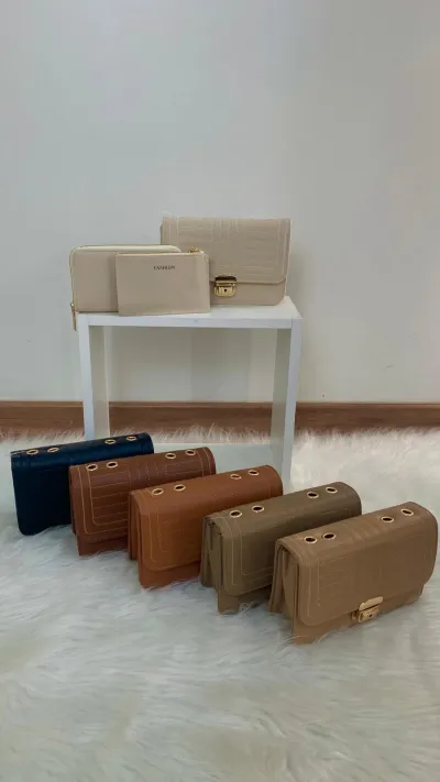 KIT BOLSA FEMININO PQN C/3