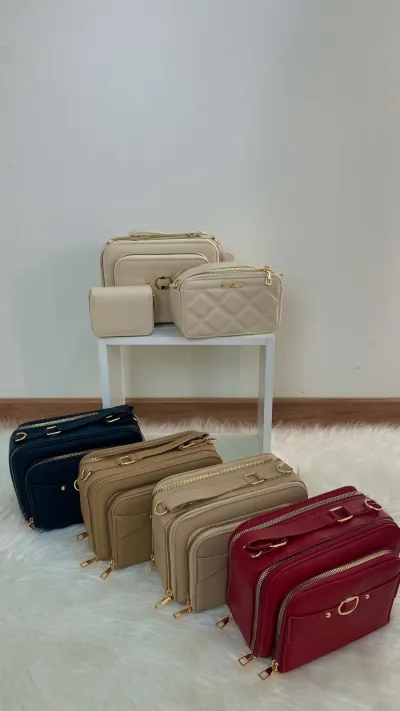 KIT BOLSA FEMININO C/3 D/LAD