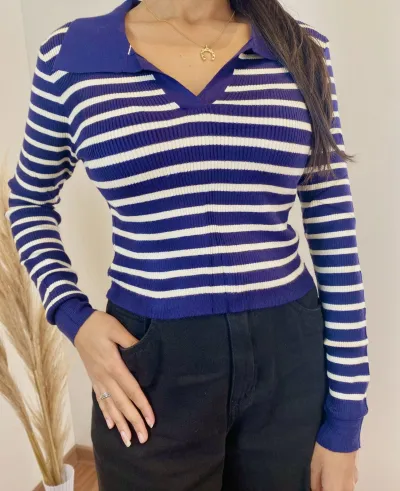 CROPPED FEMININO ADULTO MANGA LONGA TRICO