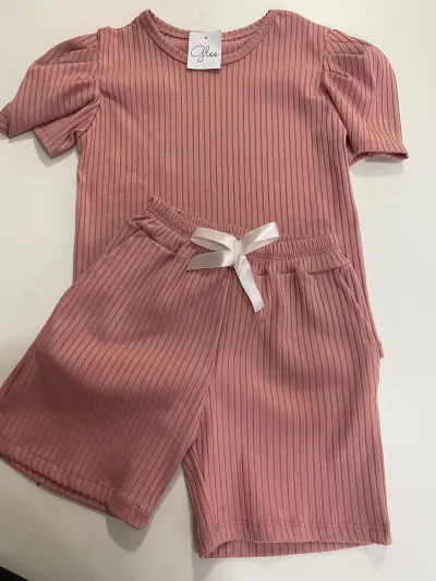 CONJUNTO FEMININO INFANTIL SEM MANGA R74