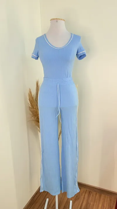 CONJUNTO FEMININO SEM MANGA+CALÇA R74