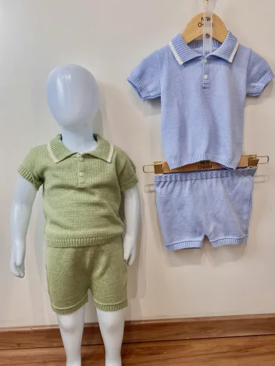 CONJUNTO MASCULINO INFANTIL POLO+SHORTS R74
