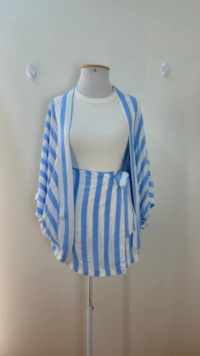CONJUNTO FEMININO KIMONO+SHRT
