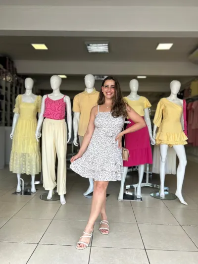 VESTIDO FEMININO C/ALÇA CURTO