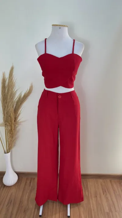 CONJUNTO FEMININO ADULTO C/ALÇA+CALÇA