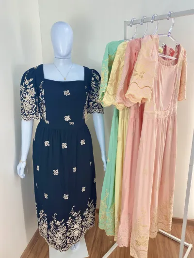 VESTIDO FEMININO ADULTO SEM MANGA LG