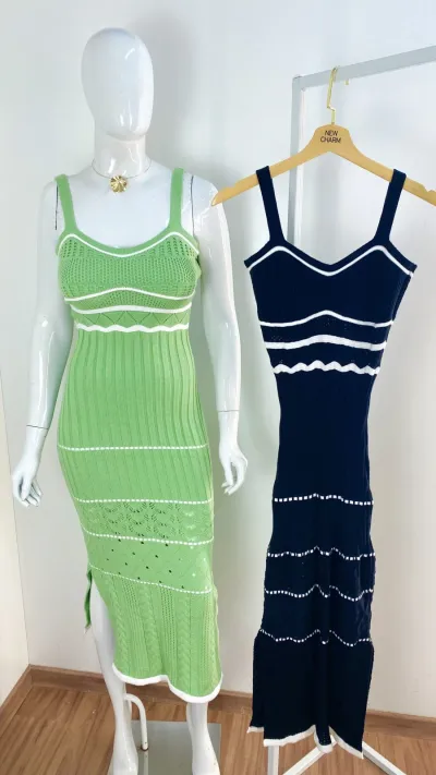 VESTIDO FEMININO ADULTO SM TRICOT