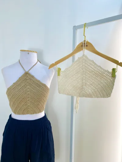 CROPPED FEMININO ADULTO CROCHE