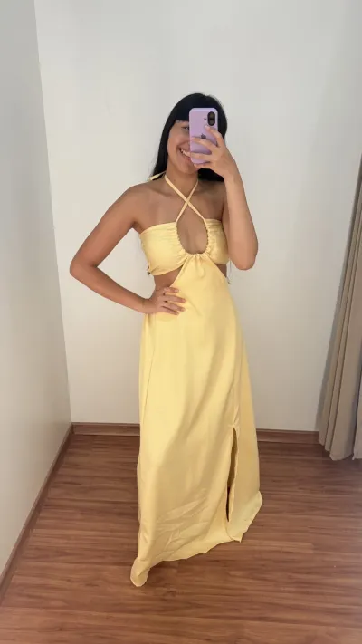 VESTIDO FEMININO ADULTO C/ALÇA LG