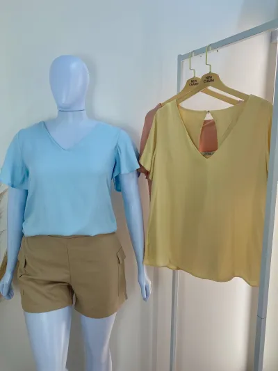 BLUSA FEMININO ADULTO SEM MANGA