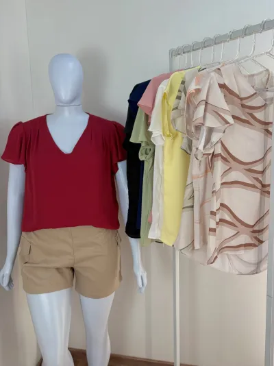 BLUSA FEMININO ADULTO SEM MANGA