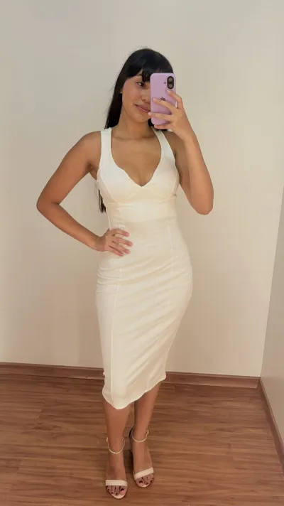 VESTIDO FEMININO ADULTO SM MIDI