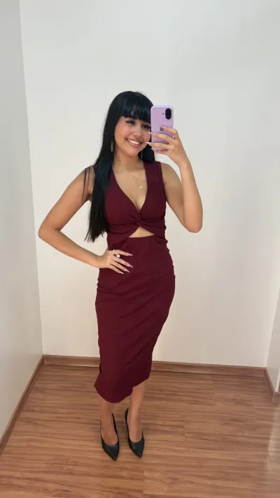 VESTIDO FEMININO ADULTO SM MIDI
