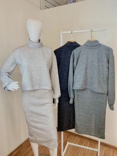 CONJUNTO FEMININO ADULTO MANGA LONGA+SAIA