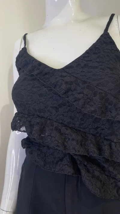 GLEE — BLUSA FEMININO ADULTO SEM MANGA RENDA