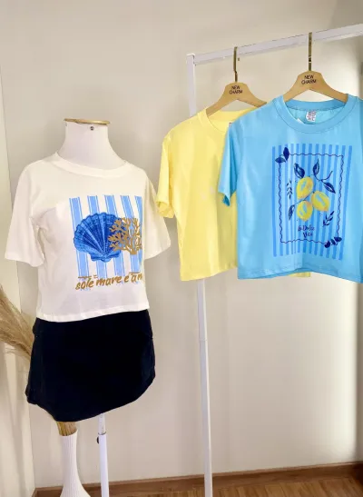 GLEE — CROPPED FEMININO ADULTO MANGA CURTA