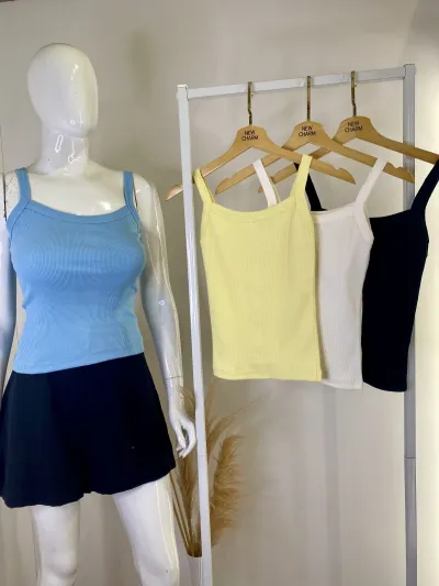 GLEE — BLUSA FEMININO ADULTO SEM MANGA CANELADO