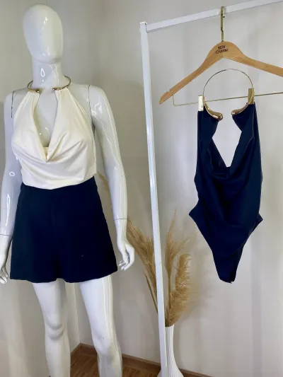 GLEE — BODY FEMININO ADULTO SEM MANGA C/COLAR