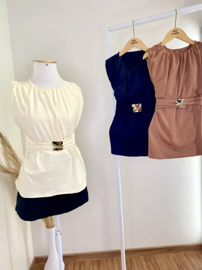 GLEE — BLUSA FEMININO ADULTO SEM MANGA BATA