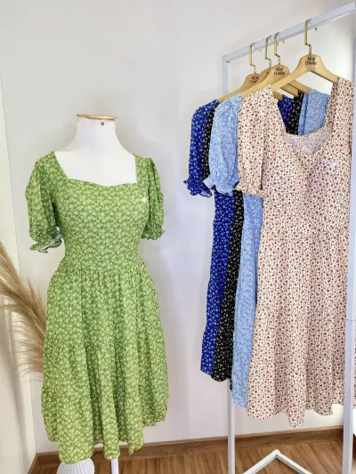 GLEE — VESTIDO FEMININO ADULTO MANGA CURTA CURTO