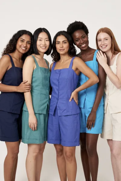 GLEE — CONJUNTO FEMININO ADULTO COLETE+BERMUDA