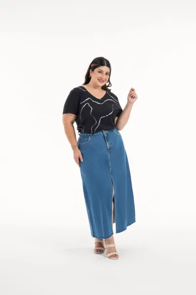 HABANA — BLUSA FEMININO MANGA CURTA