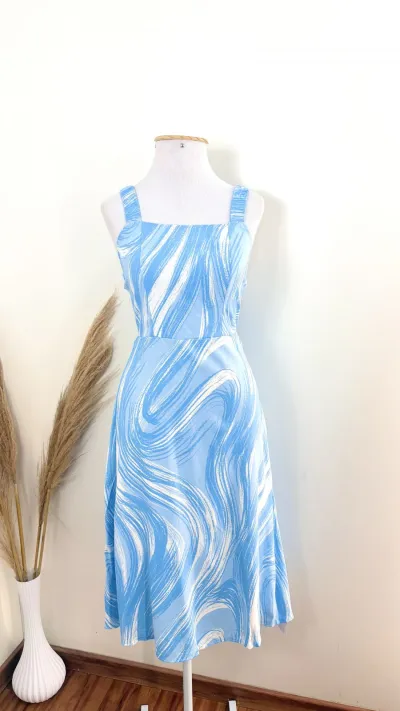 VESTIDO FEMININO C/ALÇA MIDI