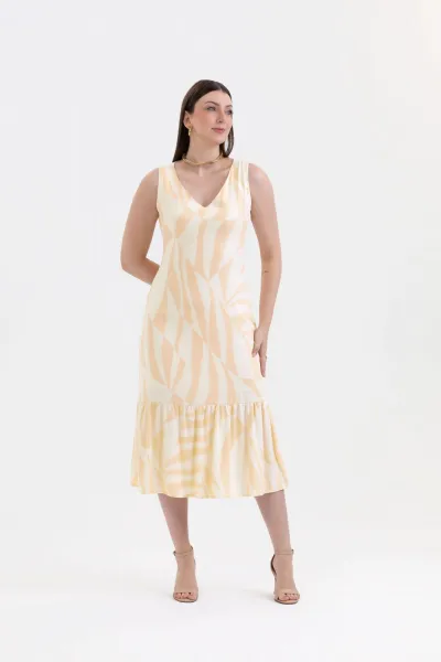 VESTIDO FEMININO ADULTO SM MIDI